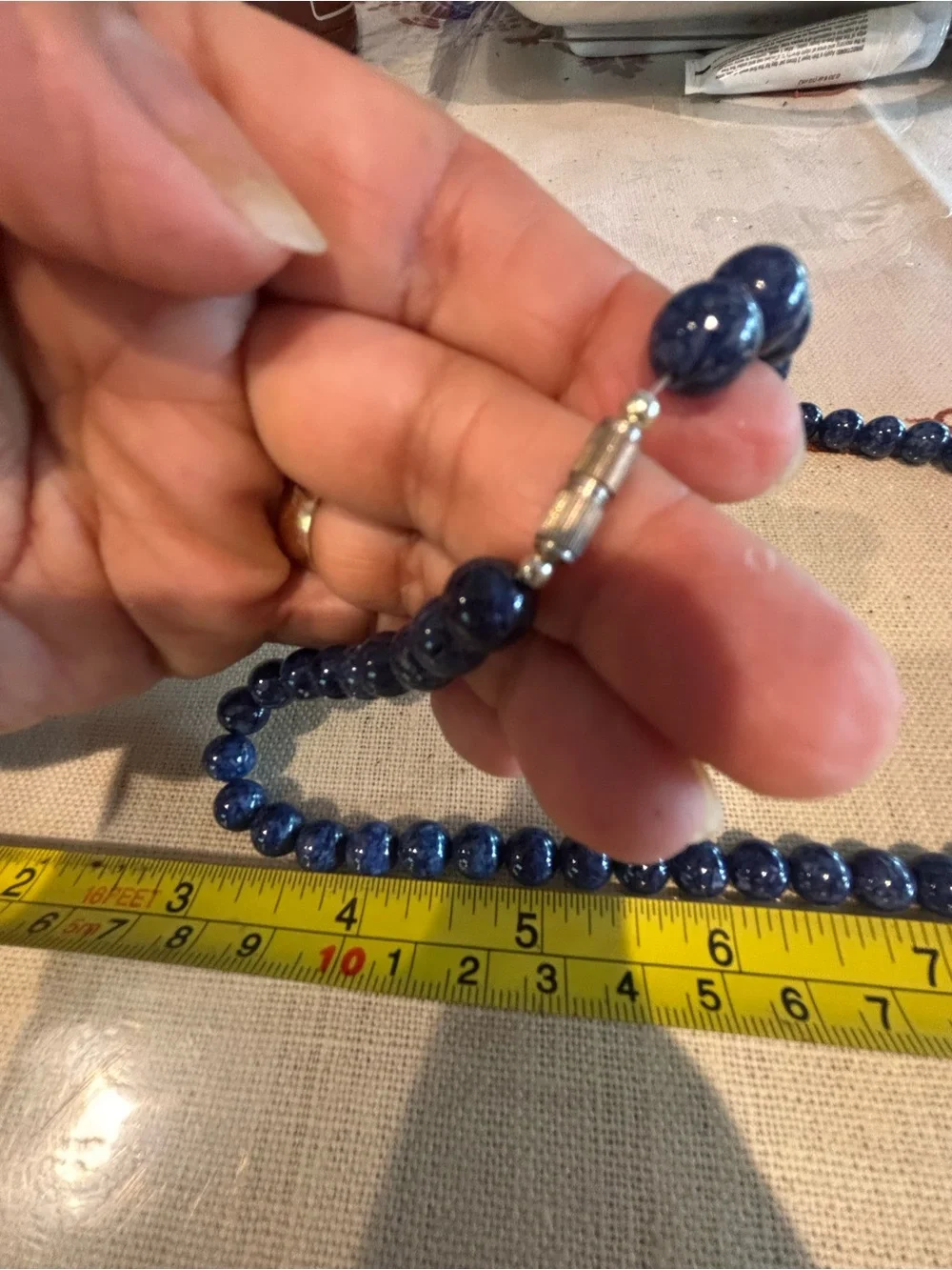Authentic Lapislazuli  Necklace - Elegant Women's Accessory